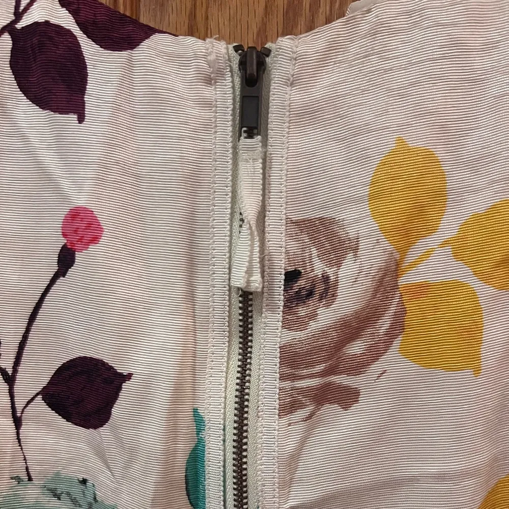 Anthropologie HD In Paris Elise Floral Sleeveless Lined Peplum Blouse Top Size 8 - Image 13