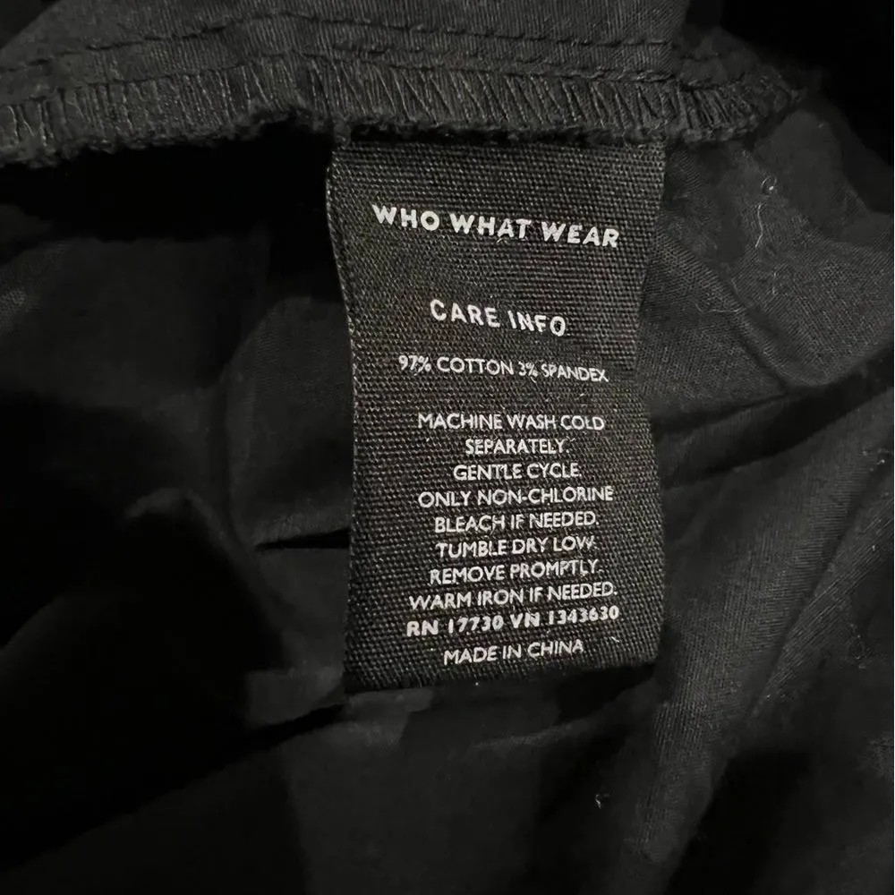 Who What Wear Black Lace Up Dress Women’s XS - Image 5