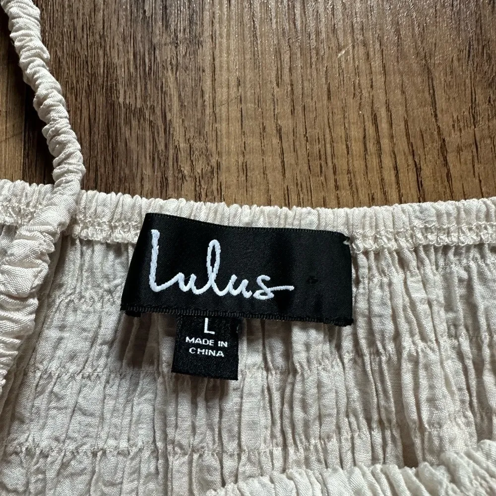 LULU’S White Cropped Tank - Image 4