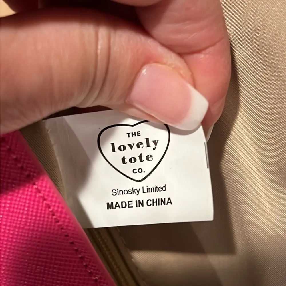 The Lovely Tote Sinosky Limited saffiano vegan leather fanny pack waist bag NWOT Pink - Image 7