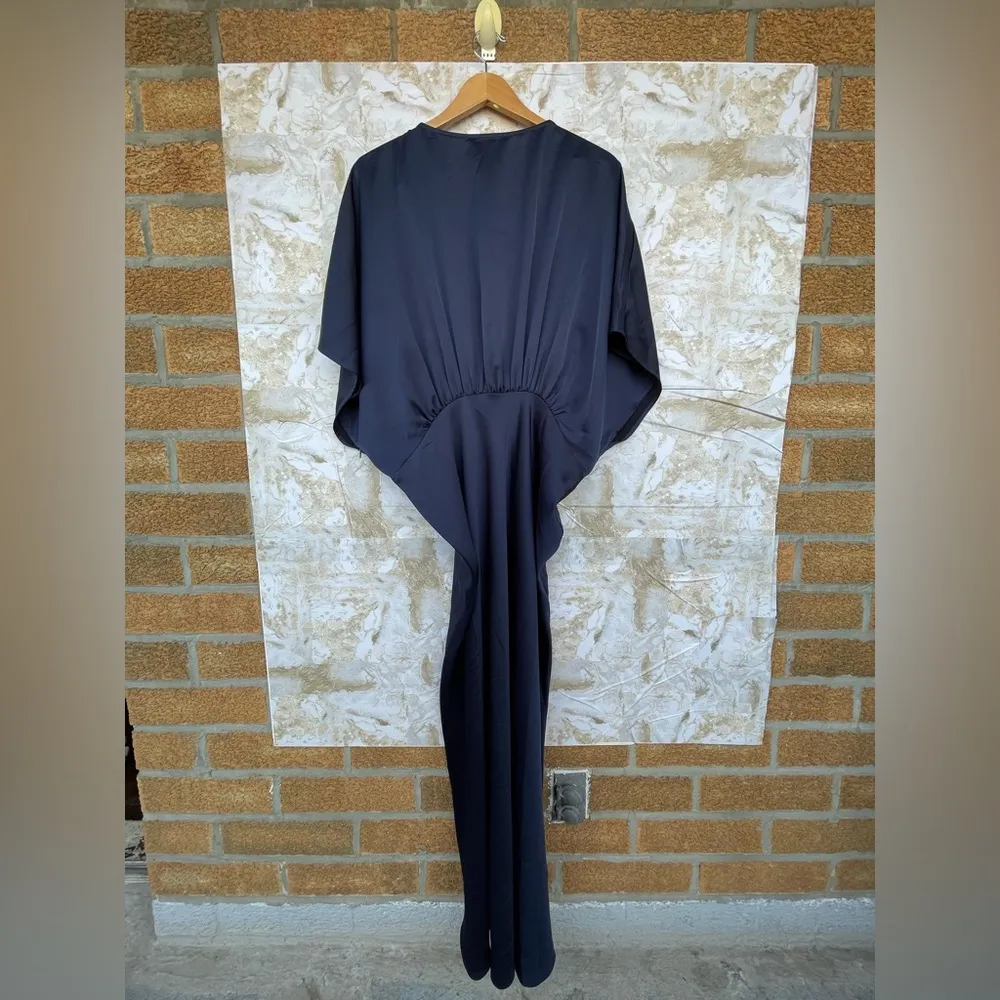 Anthropologie BHLDN Amelia Deep-V Satin Maxi Dress size 22 W - Image 9