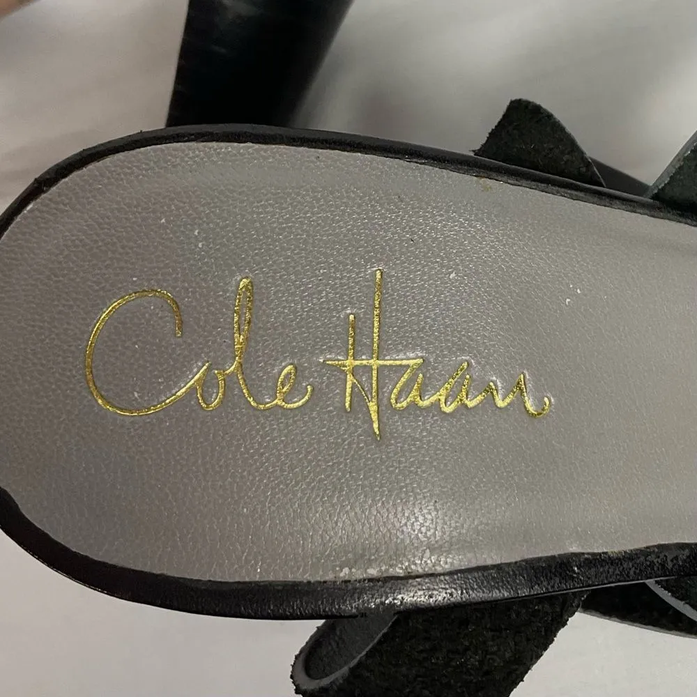 Cole Haan NikeAir Lainey Black Heel Sandals Sz 8 Strappy Slingback Ankle Strap - Image 6