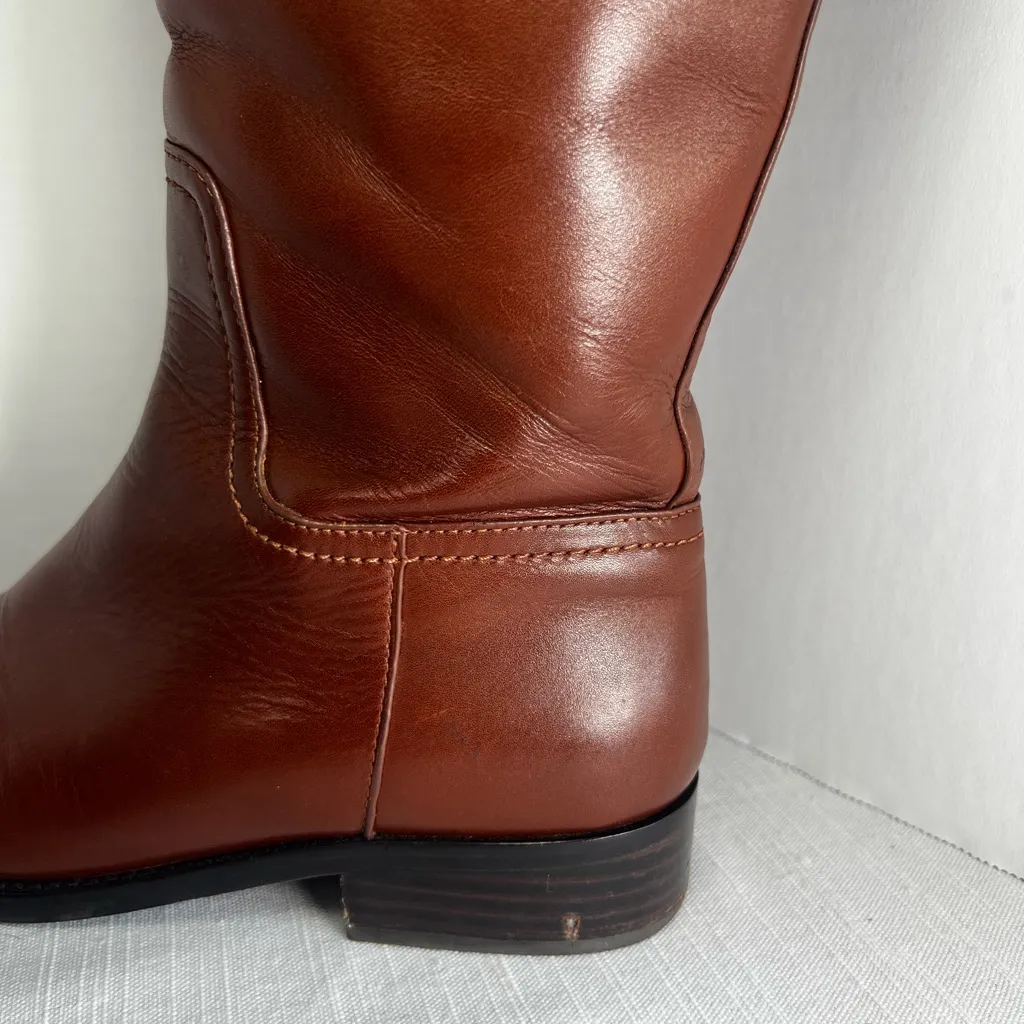 Tory Burch Brown Leather Knee-High Boots size 6 - Image 6