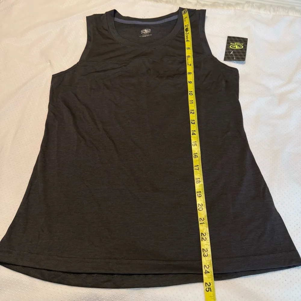 Athletic Works Black Workout Tank Top Women’s Size XS Heathered Yoke Tank NEW - Image 7