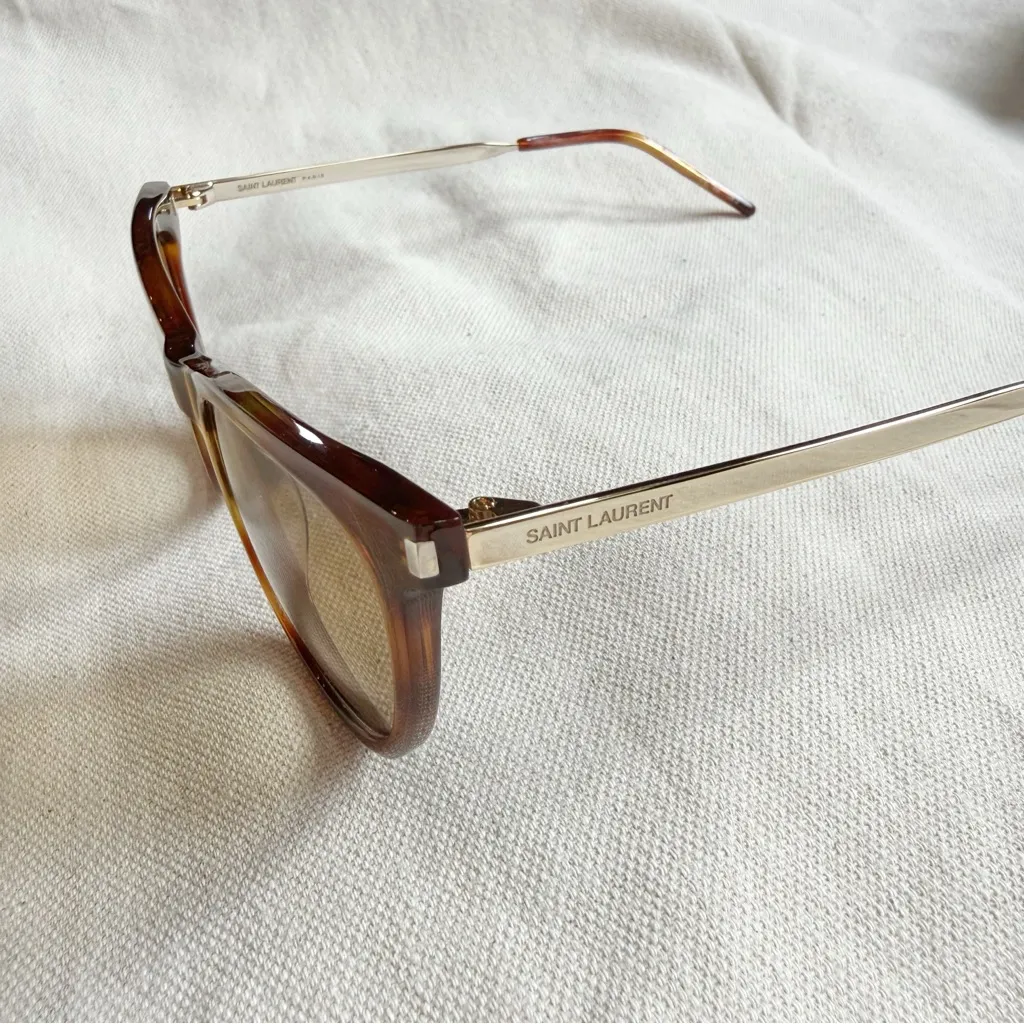 Saint Laurent Cat Eye Havana Sunglasses New - Image 6