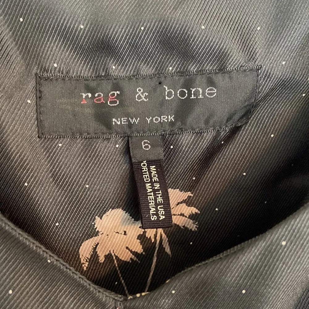 Rag & Bone Dune Palm Print Silk romper size 6 - Image 2