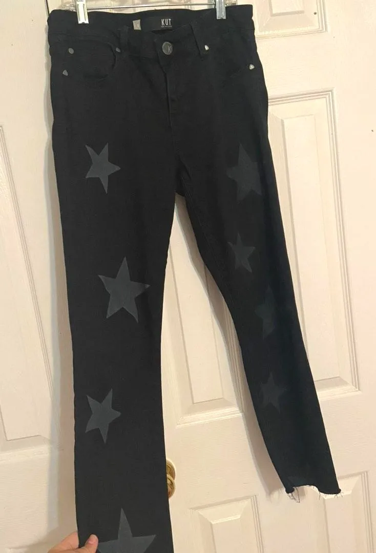 Kut From The Kloth Star Painted Black Jeans - Image 2