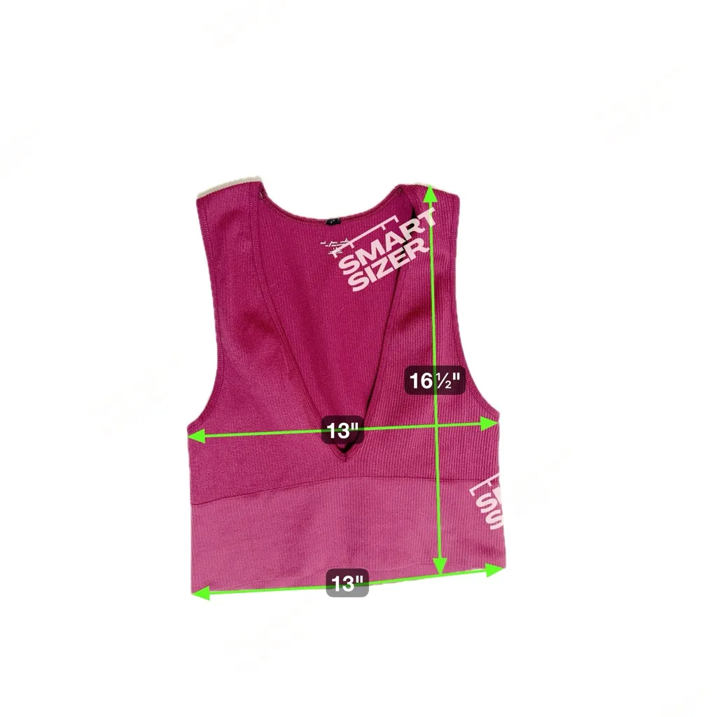 Urban Outfitters Out From Under Seamless Ribbed Deep V-Neck Cropped Top size L - Image 4