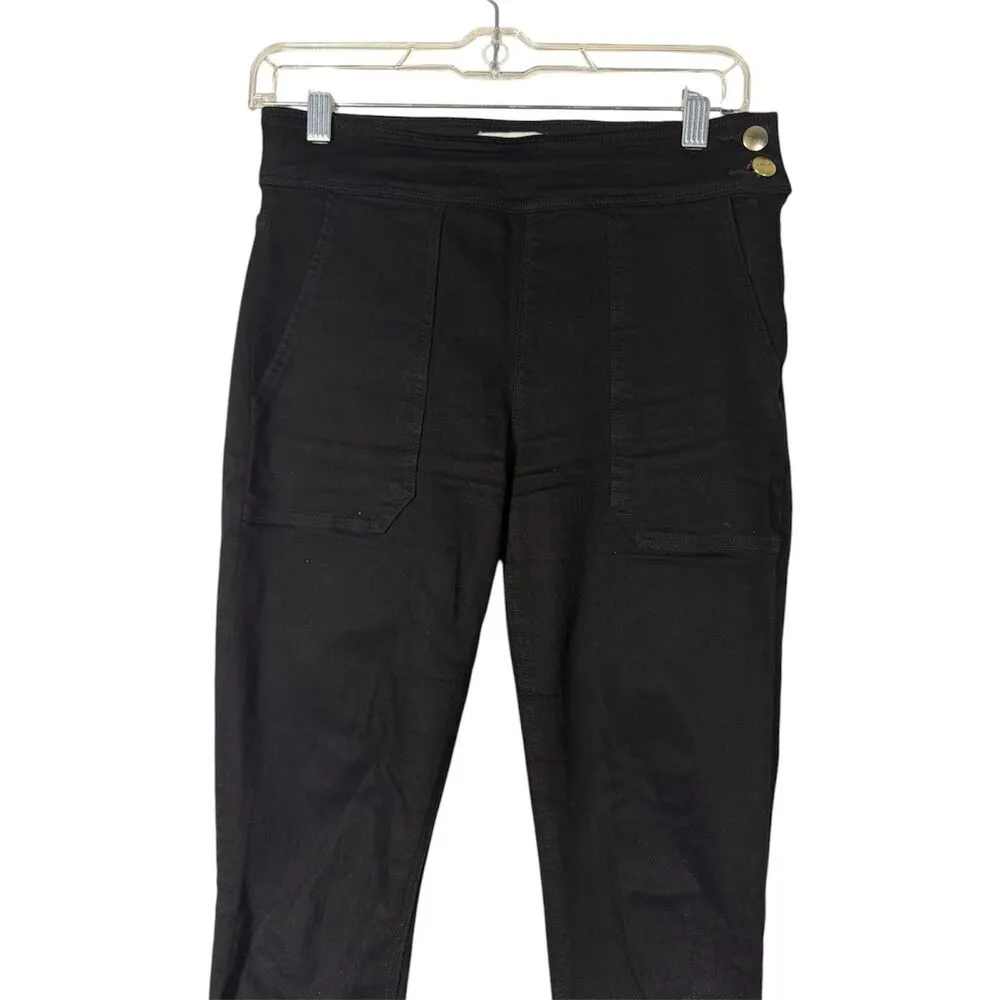 EUC FRAME Le Francoise Skinny Jeans Film Noir Size 26 Side Zipper Button Closure - Image 3