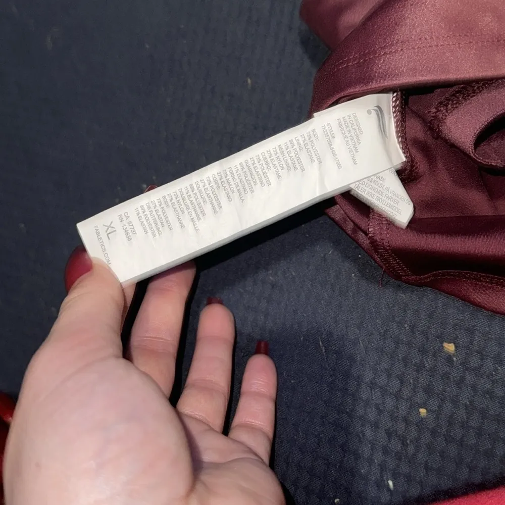 Shine Merlot Crop Tank - Image 3