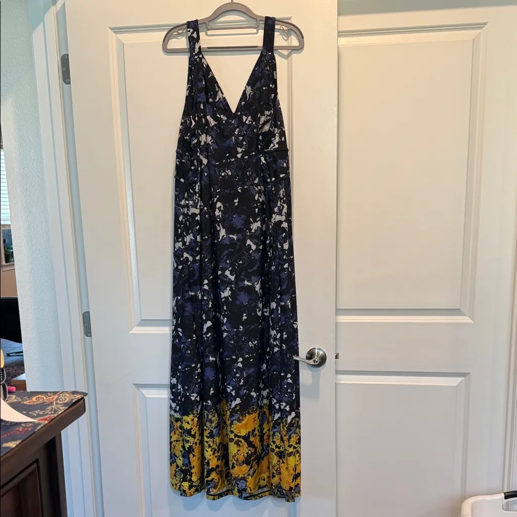 JohnPaul Richard 3X Maxi Sun Dress Blue - Image 2