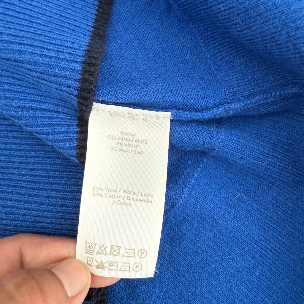 Boden Royal Blue & Black Trim Wool / Cotton Small - Image 6