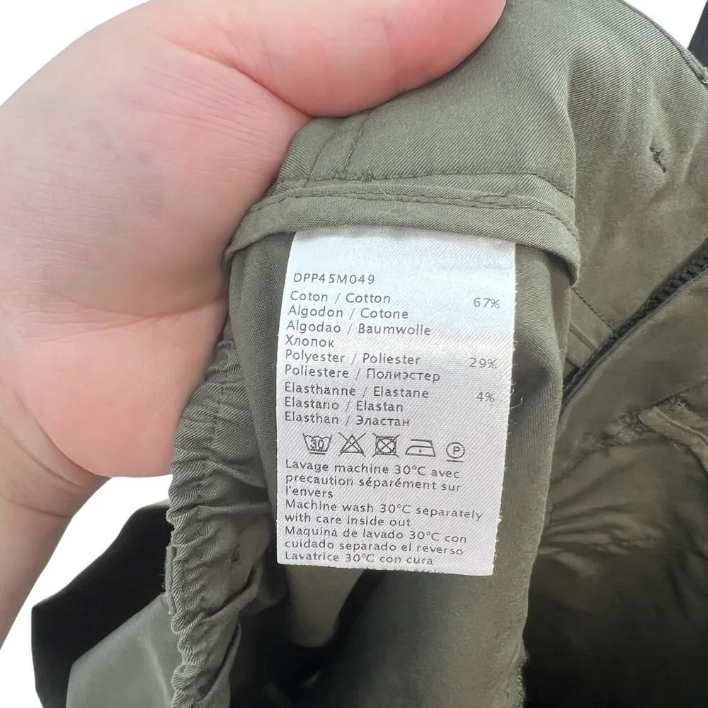 Gerard Darel Olive Green Slim Leg Pull-On Chino Pants Size 36 US 4 - Image 10