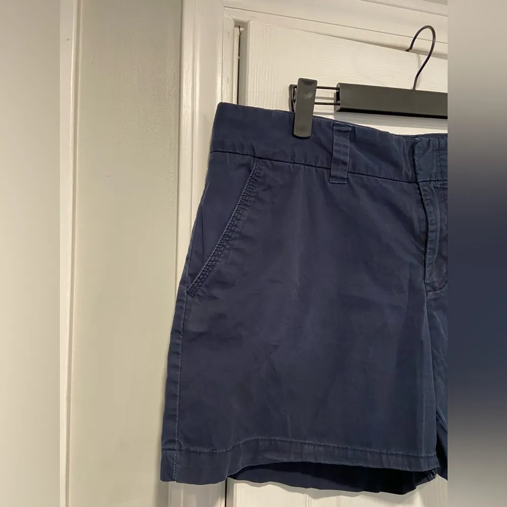 Tommy Hilfiger Size 14 Navy Blue Cotton Chino Shorts Pockets Zip Up - Image 4