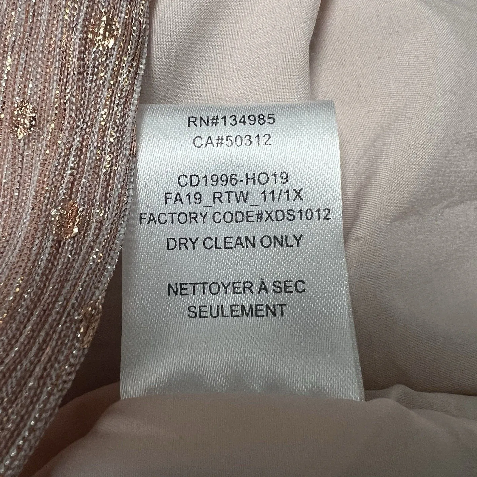 For Love And Lemons Champagne Pink La Villette Long Sleeve Mini Dress Size S - Image 11