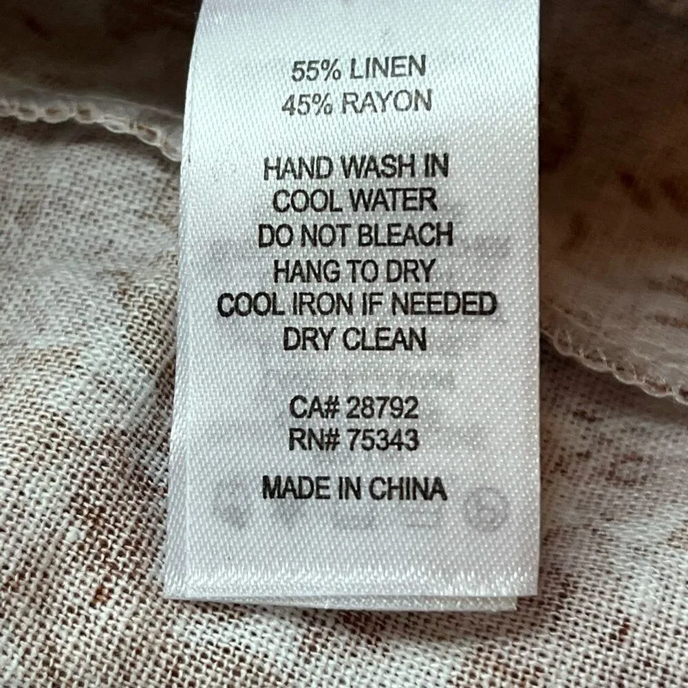 House of Harlow 1960 Floral Print Linen Blend Maxi Dress Bow Tie Shoulder NWT - Image 8