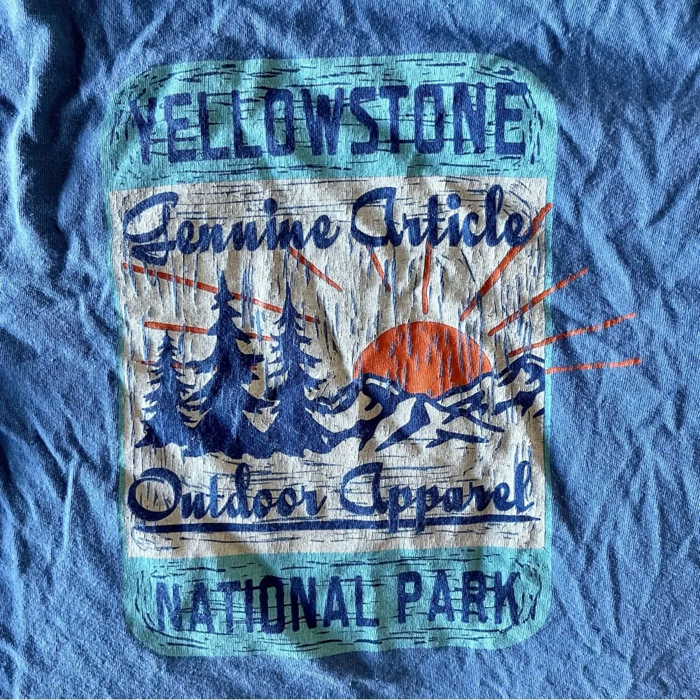 Retro Cropped Yellowstone National Park Outdoor Cotton Crop T - Image 4