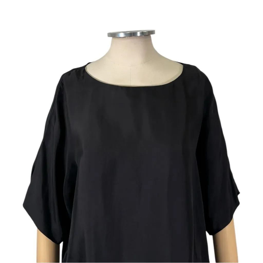 Tibi Satin Short Sleeve Oversized Top Size Medium - Image 5
