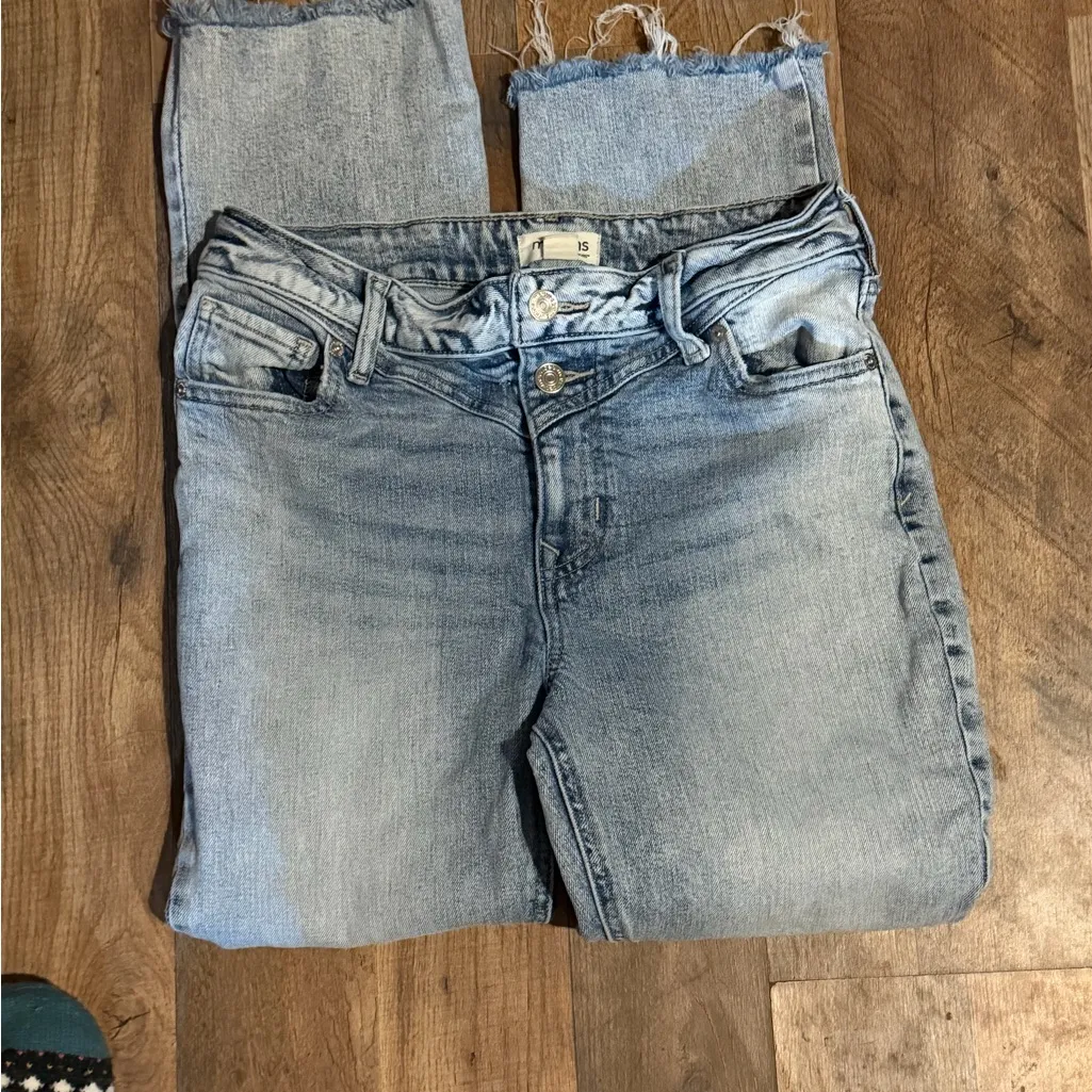 Maurice’s light wash freyed hem bootcut jeans from the M line size 4 - Image 4