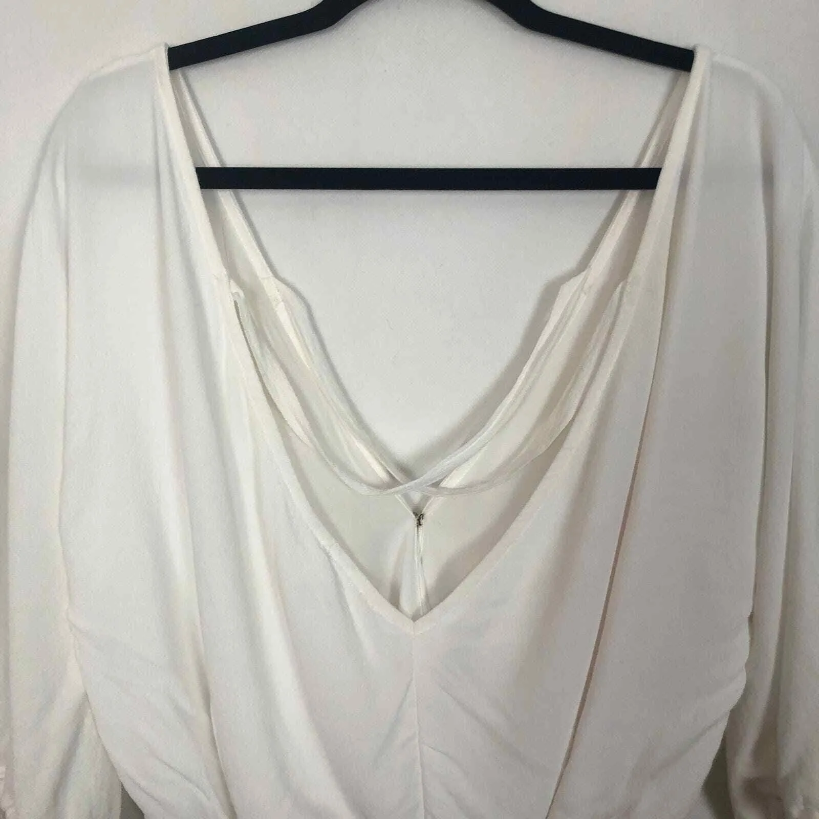 For Love & Lemons V-Neck White Womens Bodysuit Size Small - Image 9