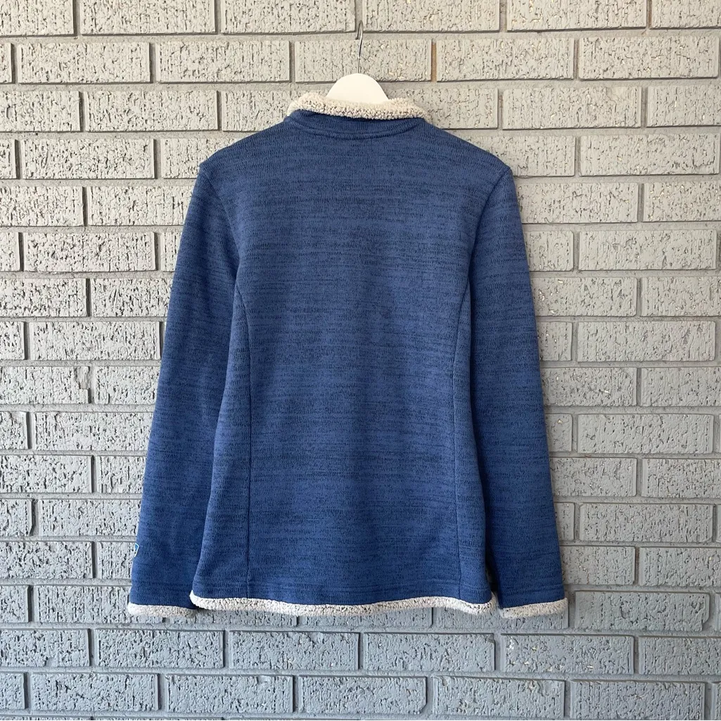 Kuhl Alska 1/4 Zip Knit Pullover Sherpa Trim Size Large - Image 4