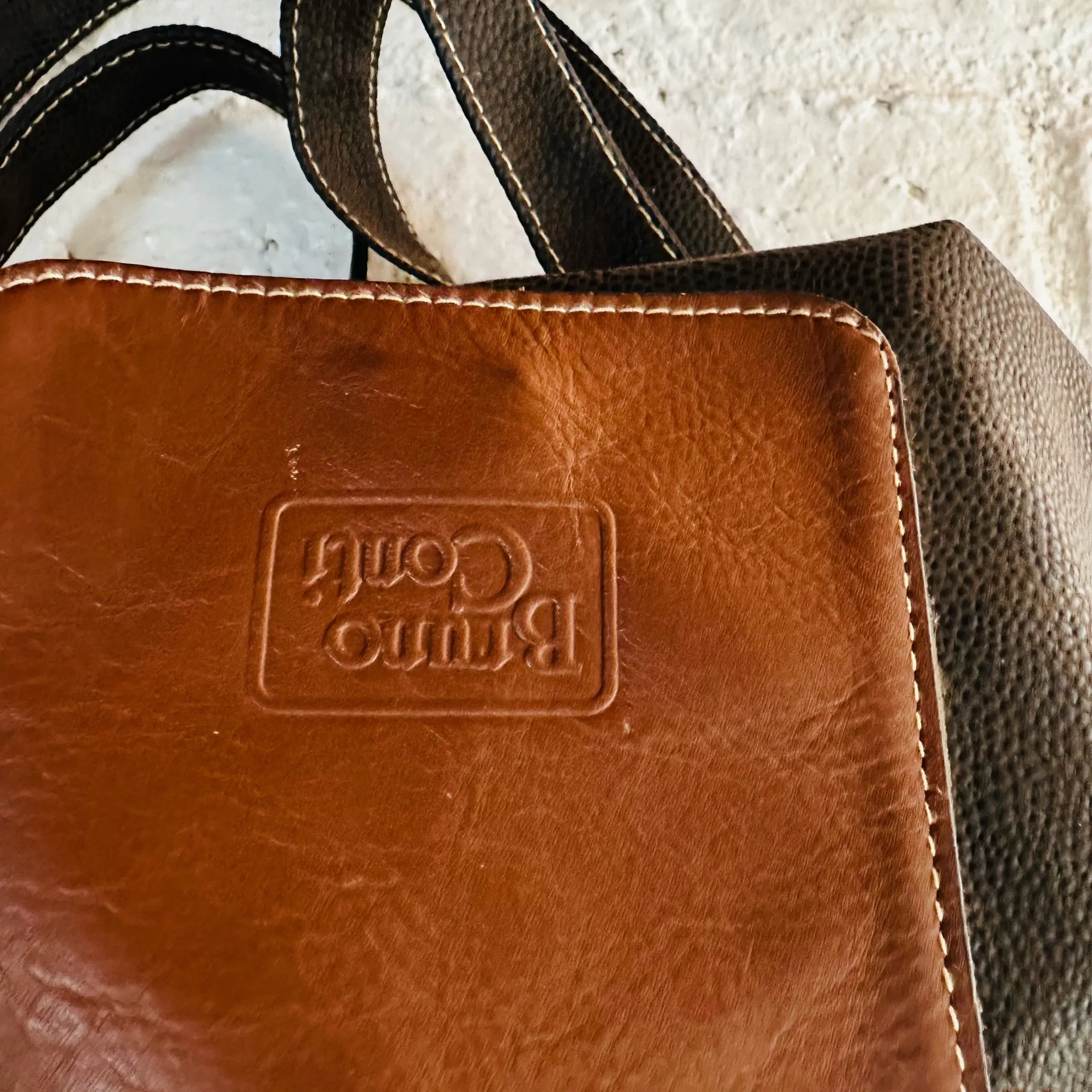 VTG Bruno Conti Bag back Pack Brown - Image 2