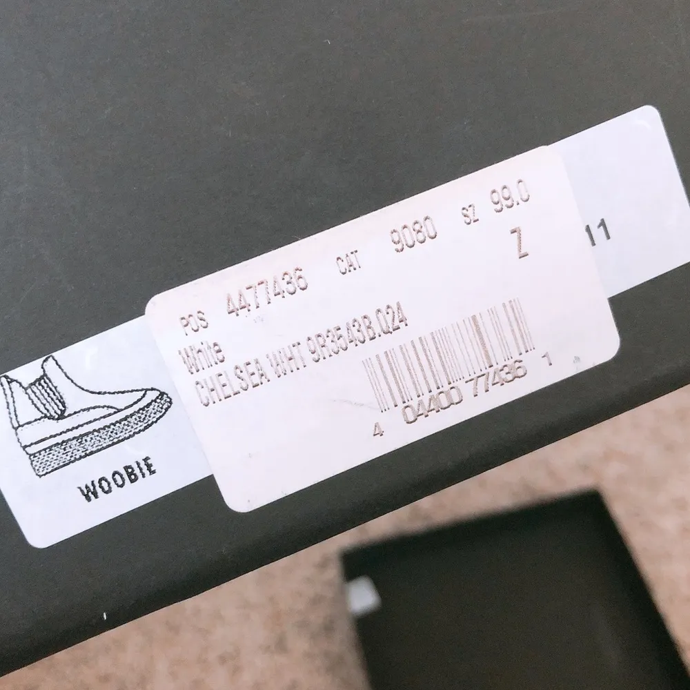 NEW O.X.S. Woobie White High Top Sneakers Leather Size 11 New in Box Retail $288 - Image 13