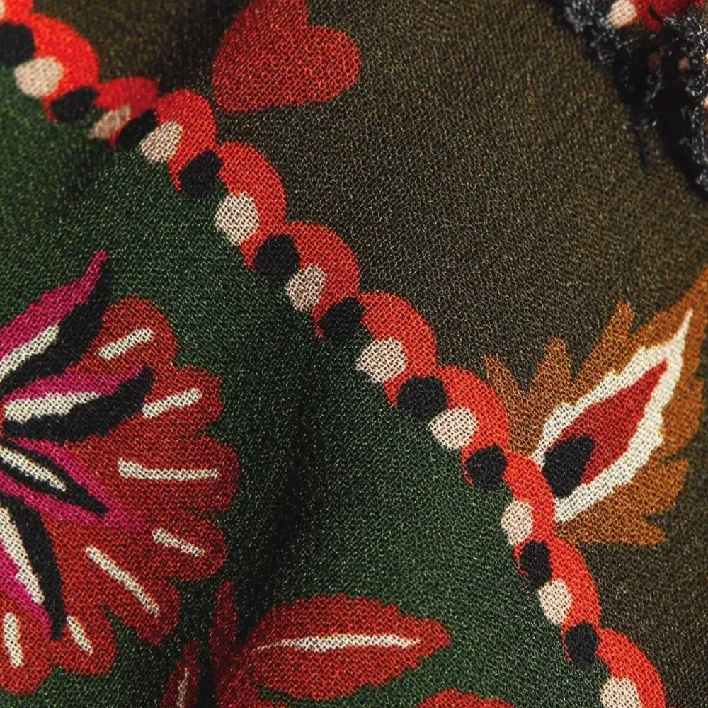 NWT Farm Rio Multicolor Ainika Floral Garden Tiered Maxi Skirt - Image 10