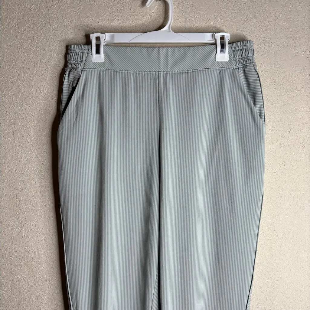 Athleta  Brooklyn Textured Jogger City Stripe Coast Grey size 14 - Image 7