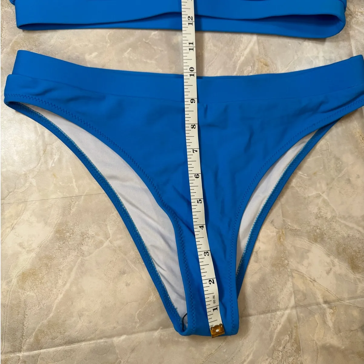 NWOT Bright Blue Scoop Neck Bikini Set – Medium | Sporty Two - Image 7