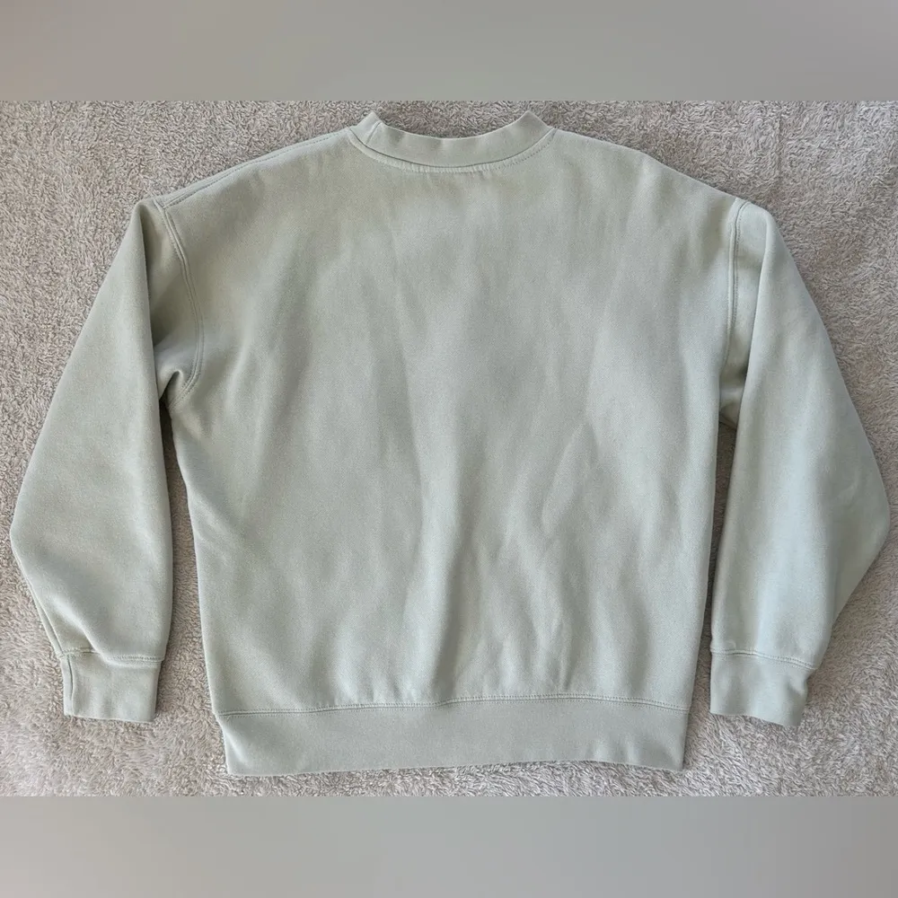 PAC sun embroidered cream crew neck sweatshirt size medium - Image 2