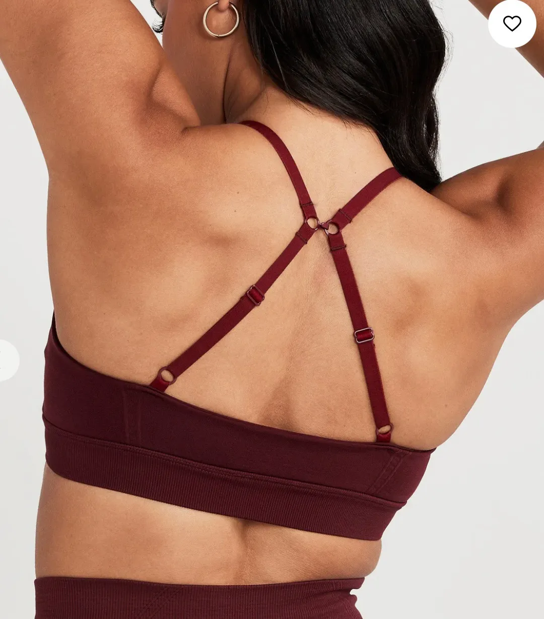 EFFORTLESS MICRO BRALETTE Color: Rosewood  - Image 5