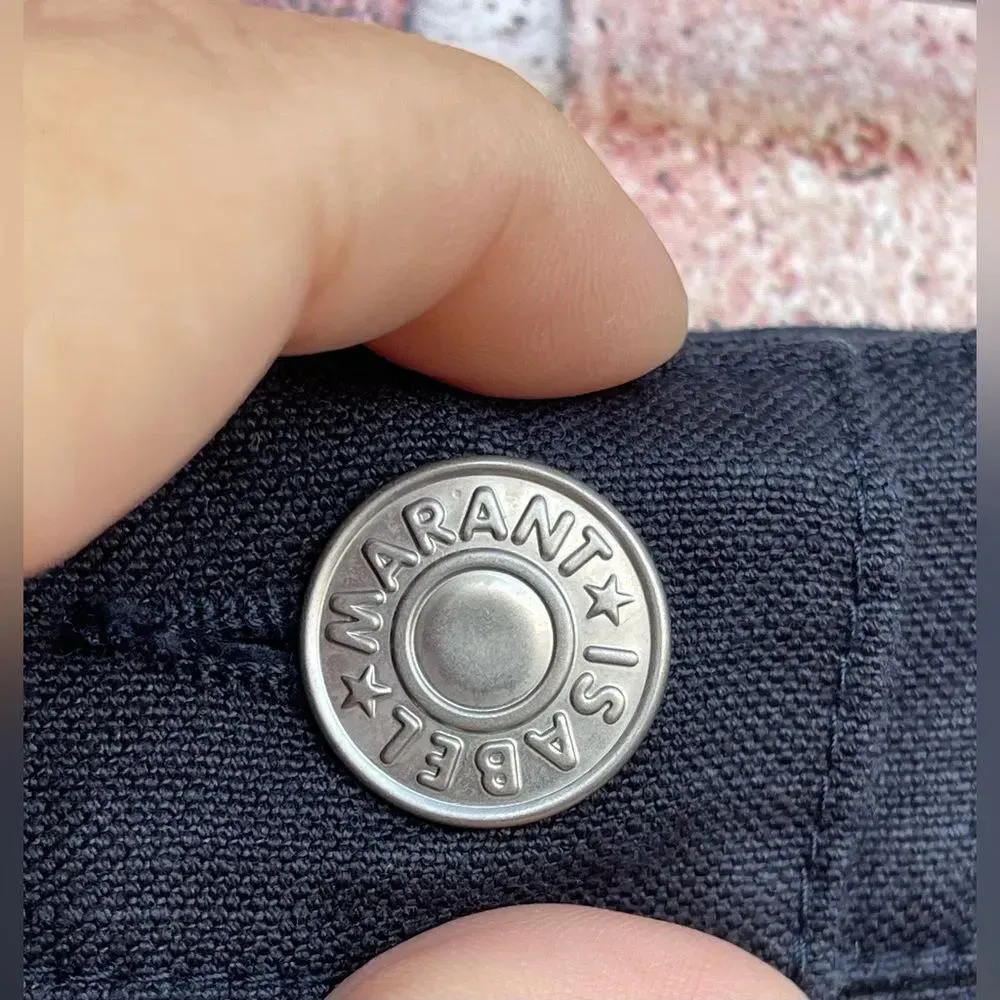 Isabel Marant Etoile Phil zip Patch Pocket Pant Size 34 US6 Faded Night - Image 7