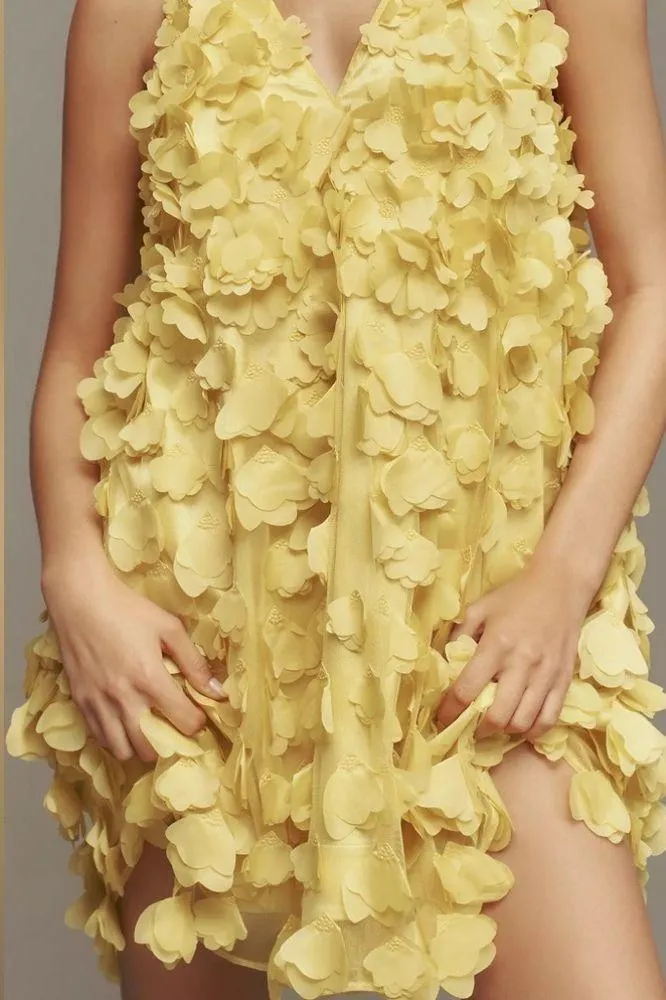 Anthropologie Maeve Sleeveless Floral Appliqué Mini Dress - Image 6