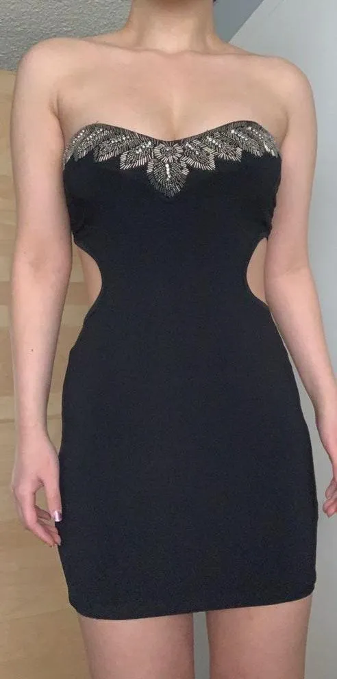 Embellished Cutout Bodycon Dress - Image 5