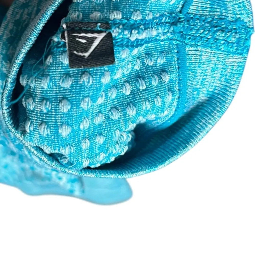 Gymshark Women's S Energy‎ Seamless Leggings Aqua Blue High Rise Ankle Length - Image 4