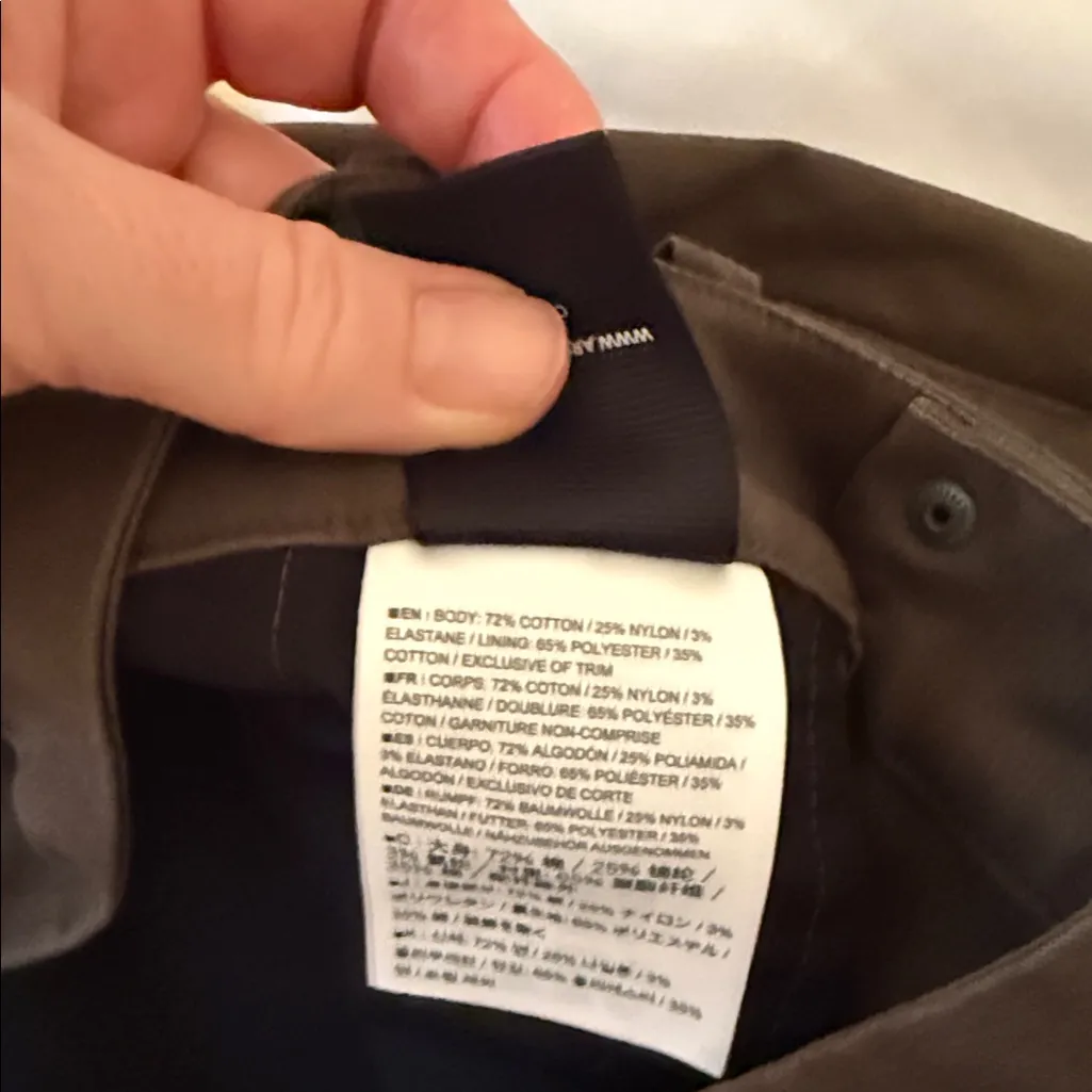 Arc'teryx A2B Crop Chino Capri Commuter Bike Pants, Size 10, Brown - Image 10