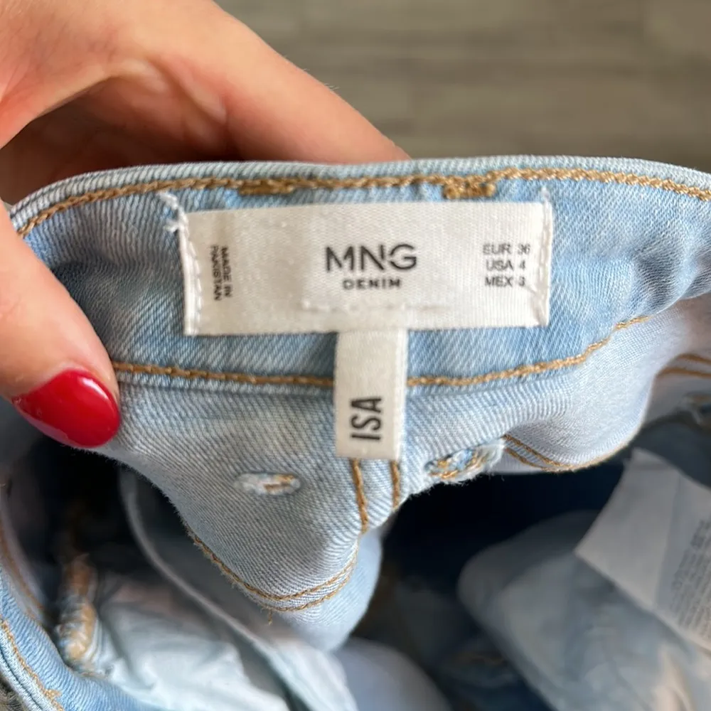 MANGO Blue Denim Skinny Jeans / Size 4 - Image 5