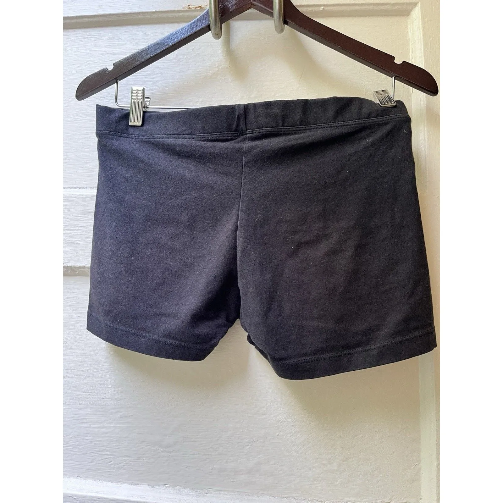 Vintage Champion Bike Shorts Womens M Black Elastic Waistband Logo Embroidered - Image 3