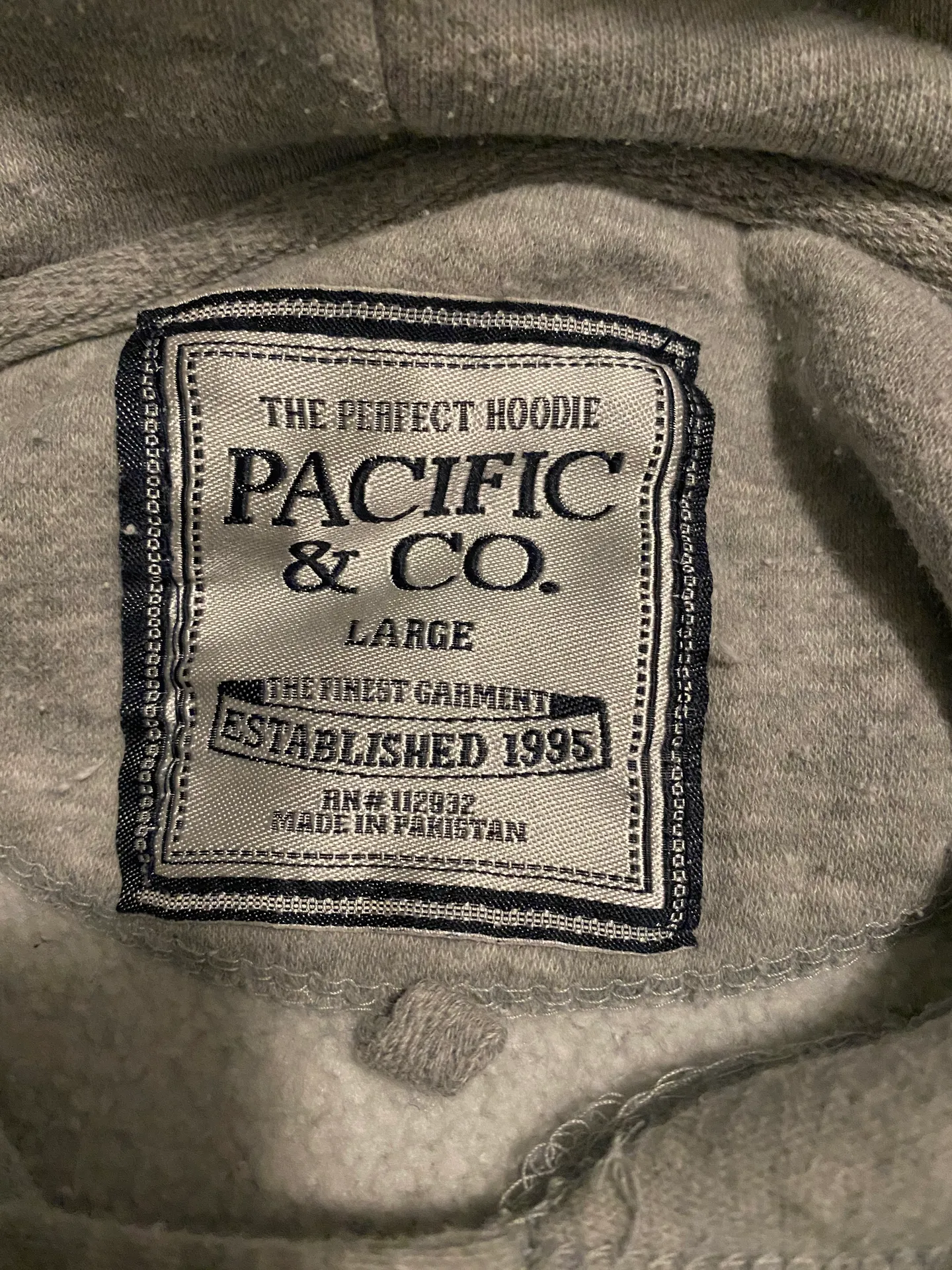 Myrtle beach Hoodie Gray Size L - Image 3