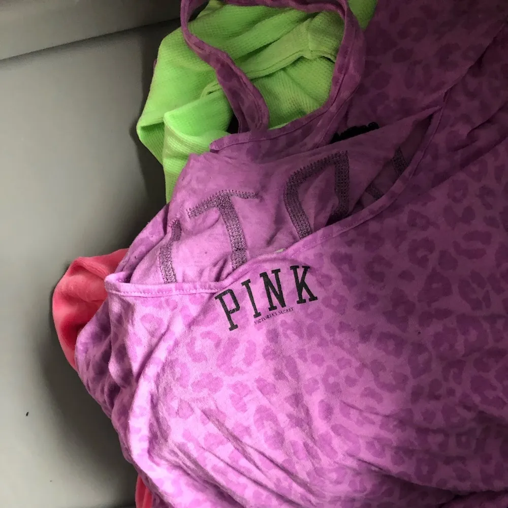 Pink Victoria secret Sequin party Top Sz L - Image 6