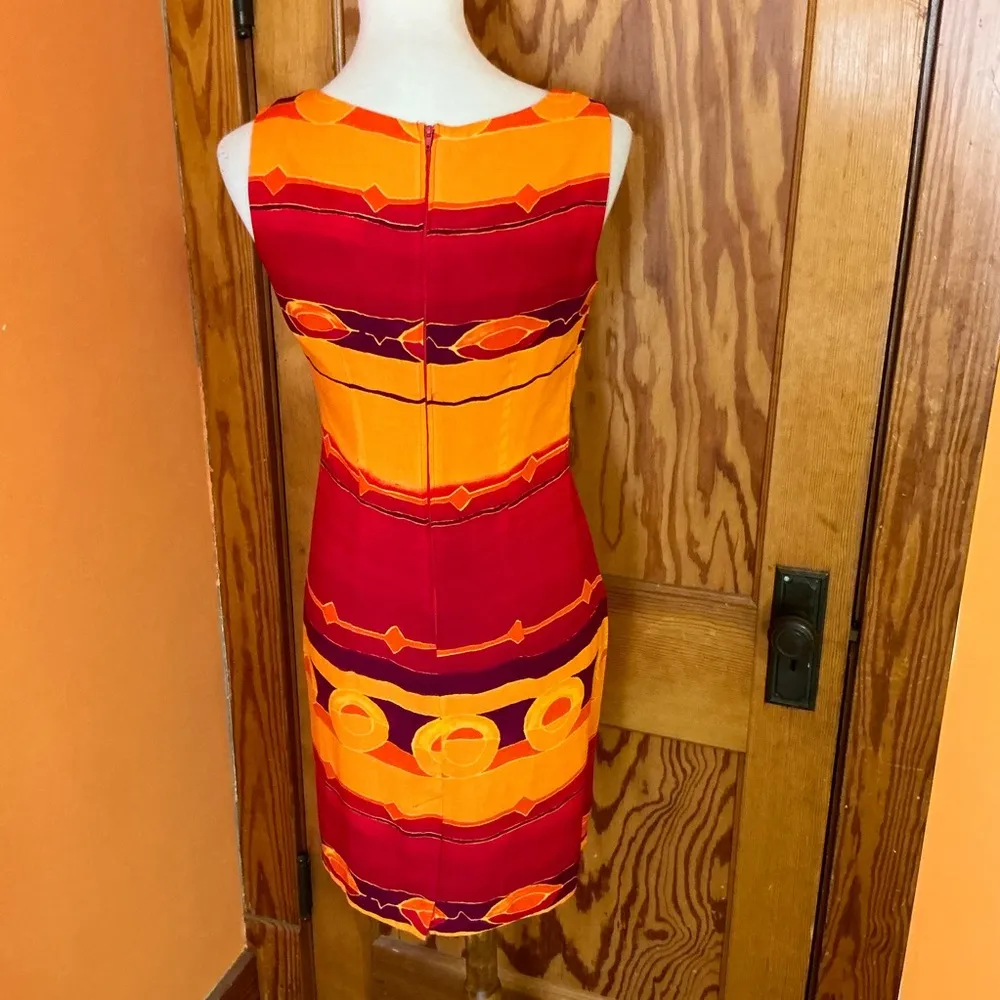 Vintage 90s colorful Jessica Howard dress - Image 7