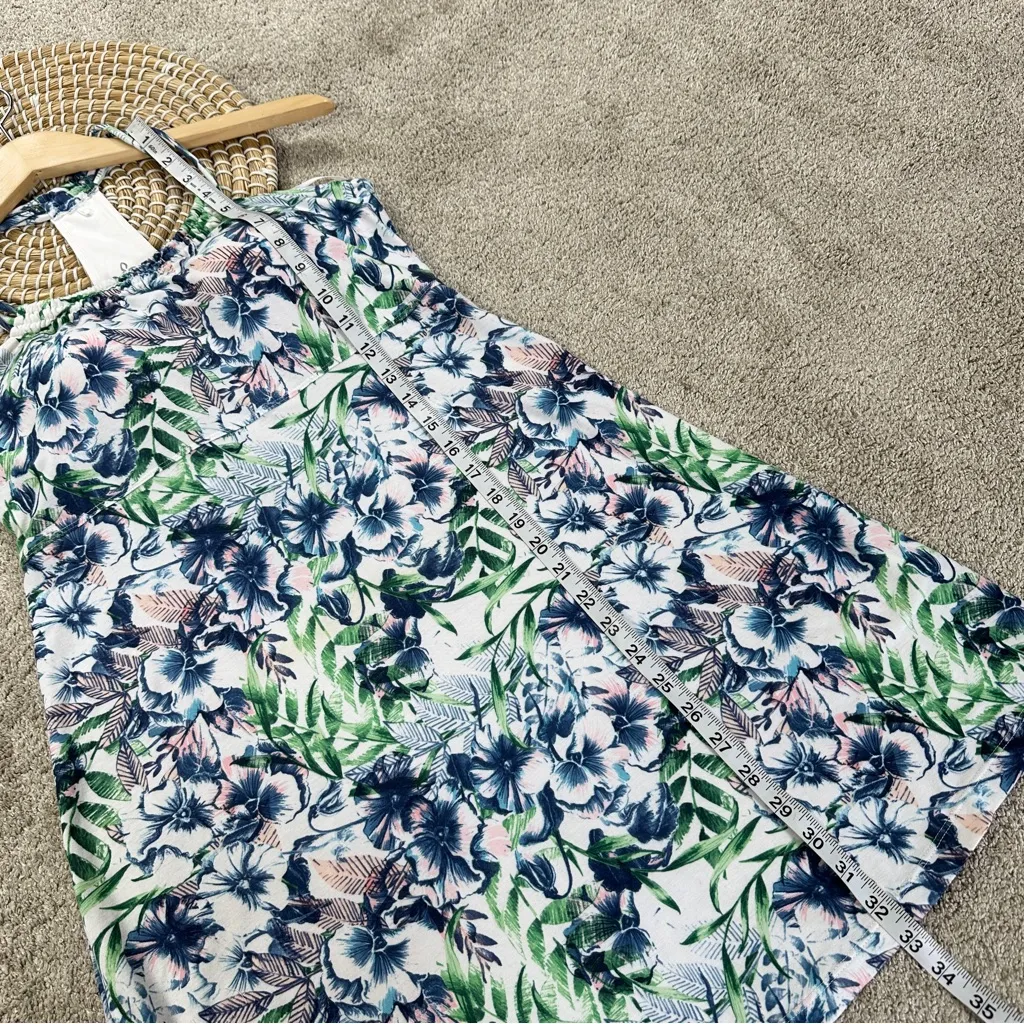 Prana Women’s Pristine Dress Sleeveless Built in Bra Outdoor Floral White Bali S - Image 14