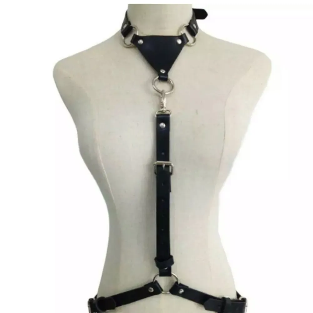 Harness Bondage Black Sexy O Ring Punk Goth New - Image 5