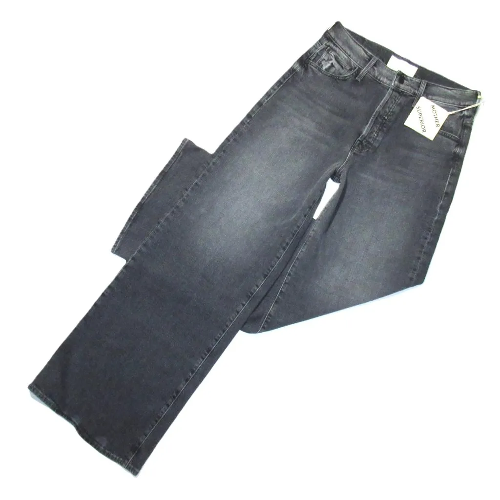 NWT Mother The Ditcher Roller Sneak in Outta Sight Slouchy Wide Leg Jeans 28 Gray - Image 4