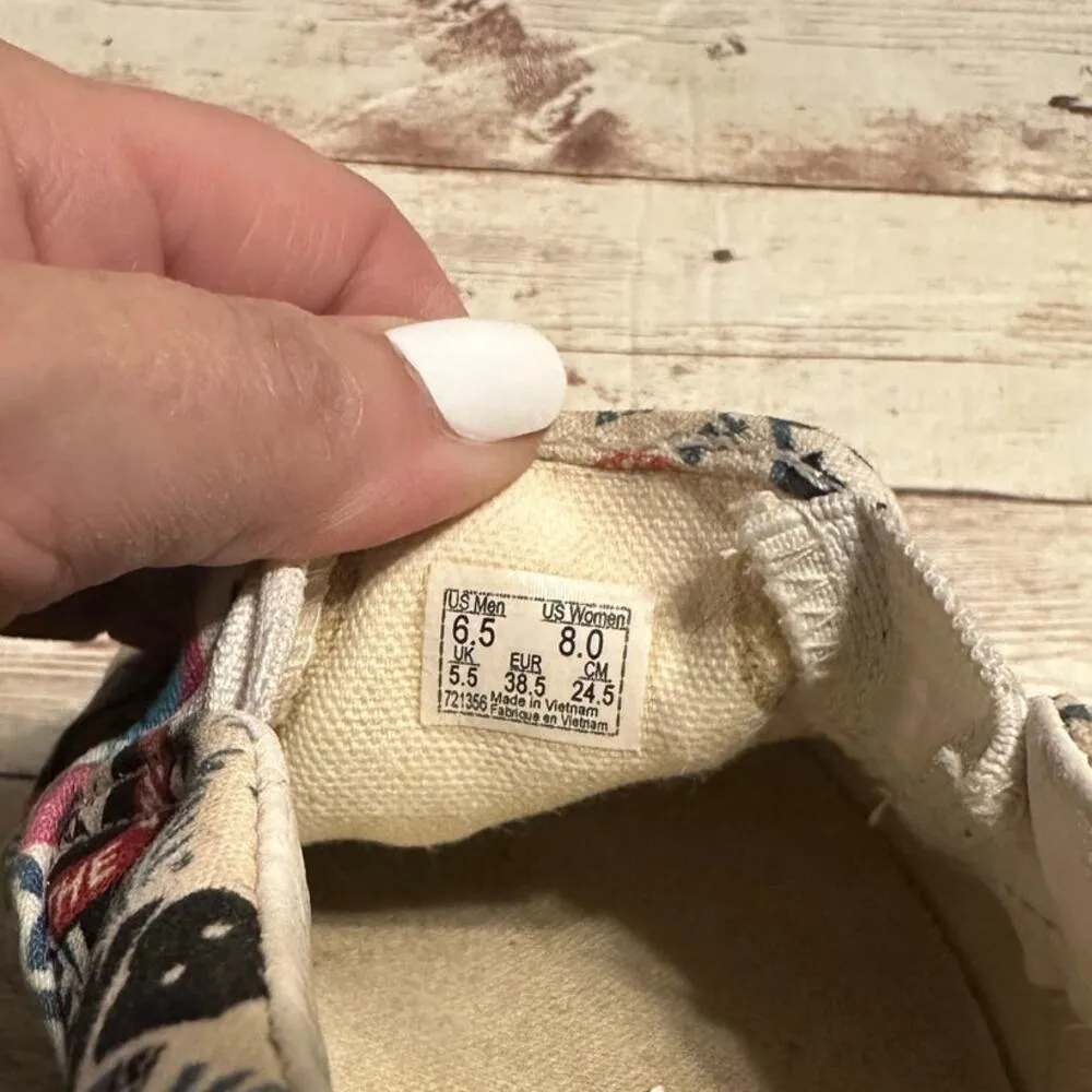 Vans Sticker Mash Up Classic Slip On Sneaker Women's Size US 8 Men's 6.5 Skate - Image 6