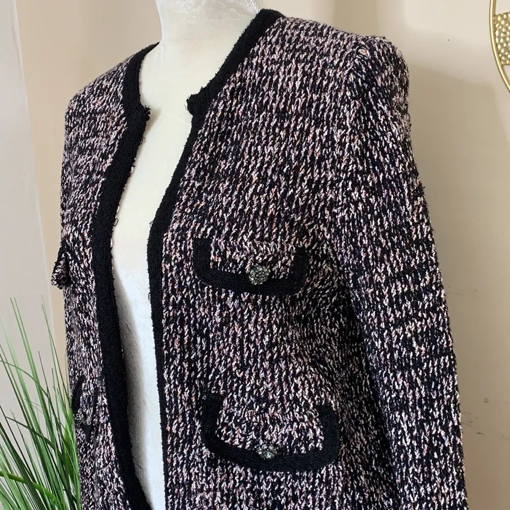nwt // zara knitwear collection open jacket - Image 5