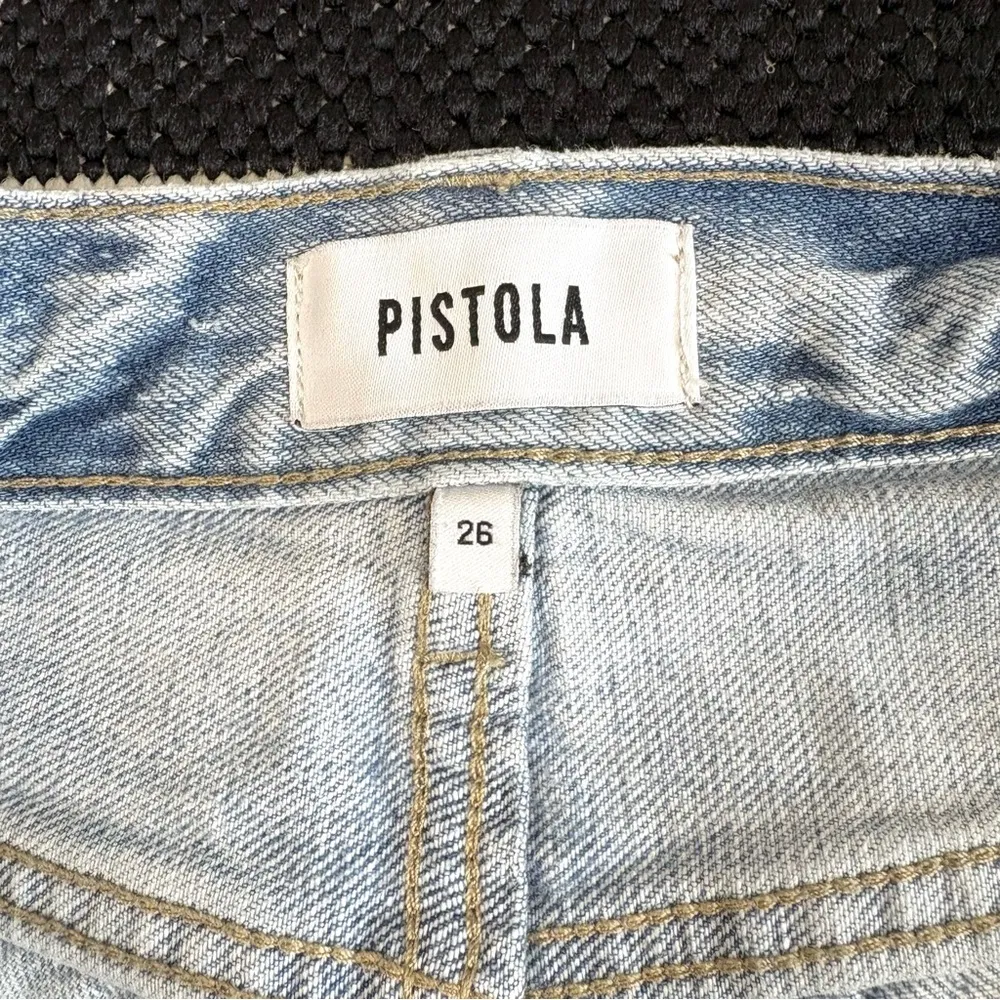 Pistola Presley High Rise Relaxed Roller Distressed Jean in By My Side Size 26 - Image 12