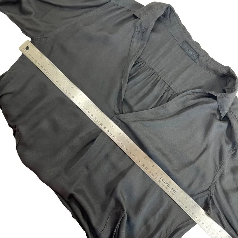 CP Shades Teton Tunic Top Cotton Silk Blend Black - Image 8