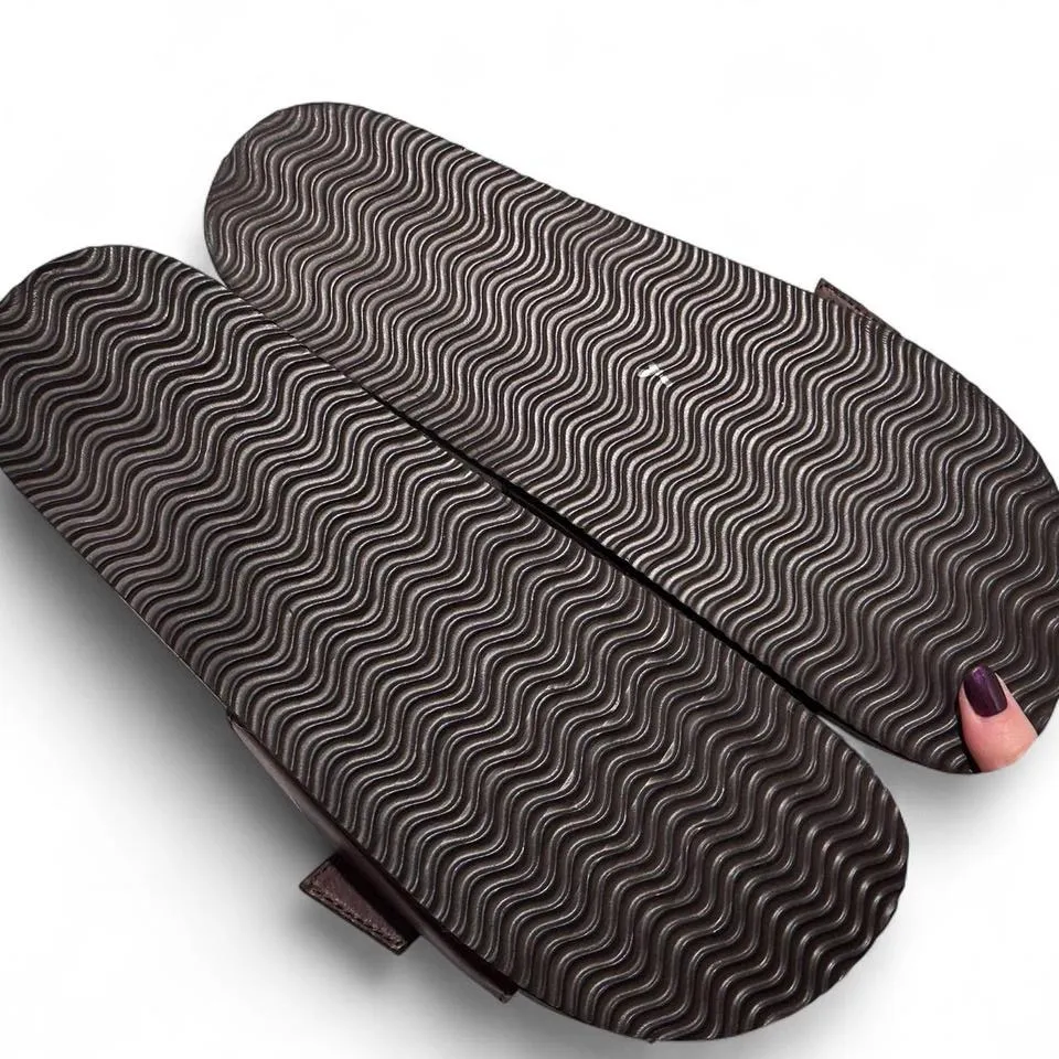 NWT Torrid Brown Single Buckle Slide Sandals Size 11 - Image 5